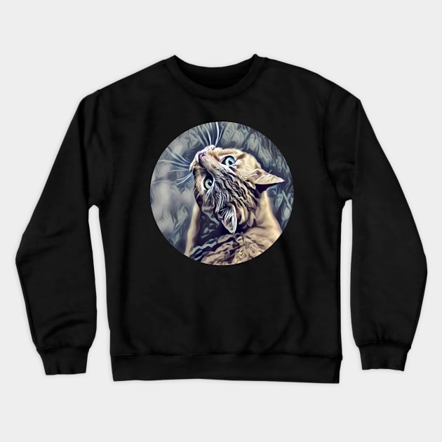 Agreeable floppy cat Crewneck Sweatshirt by GoranDesign